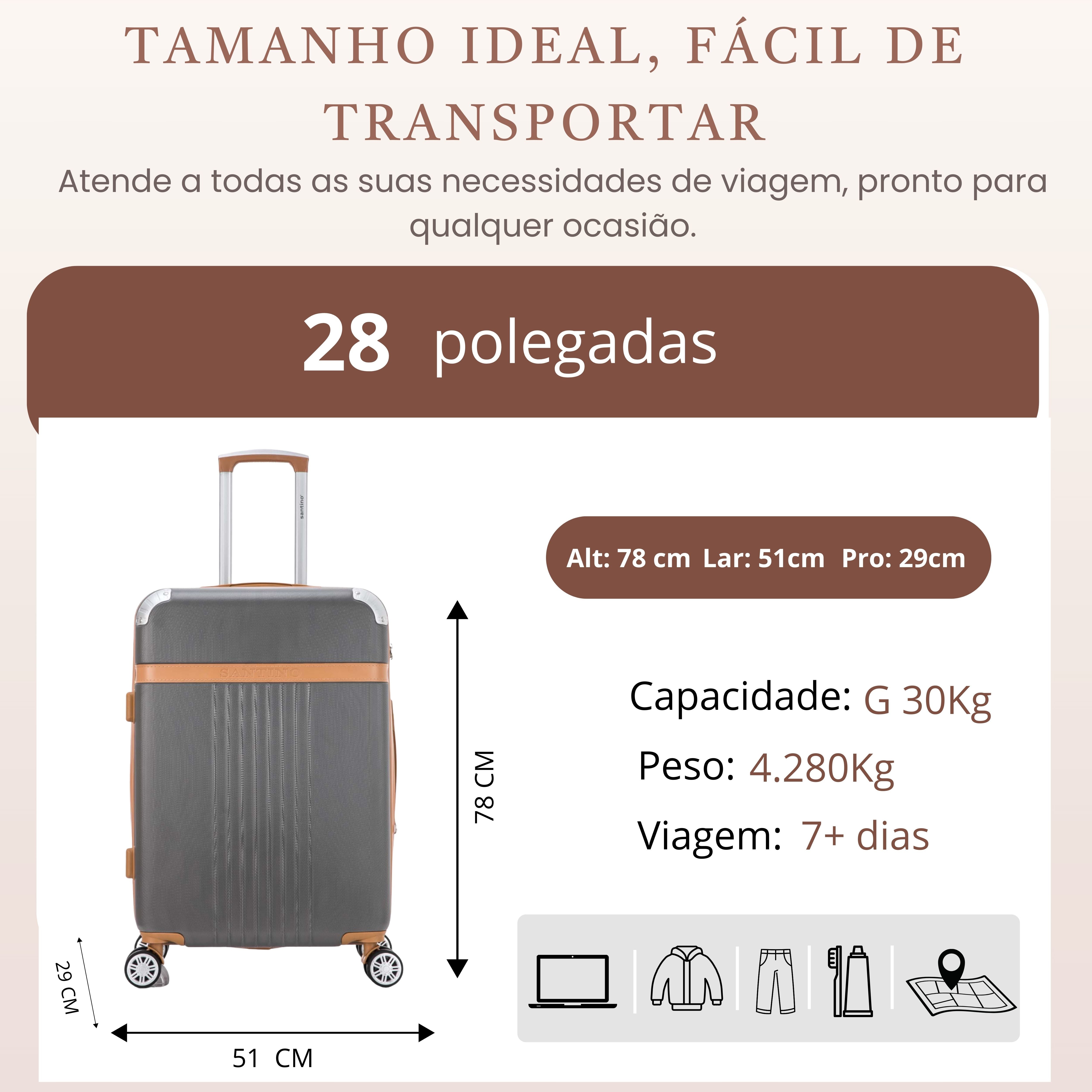 Santino Athena 360° Rigid Suitcase - ABGV182G