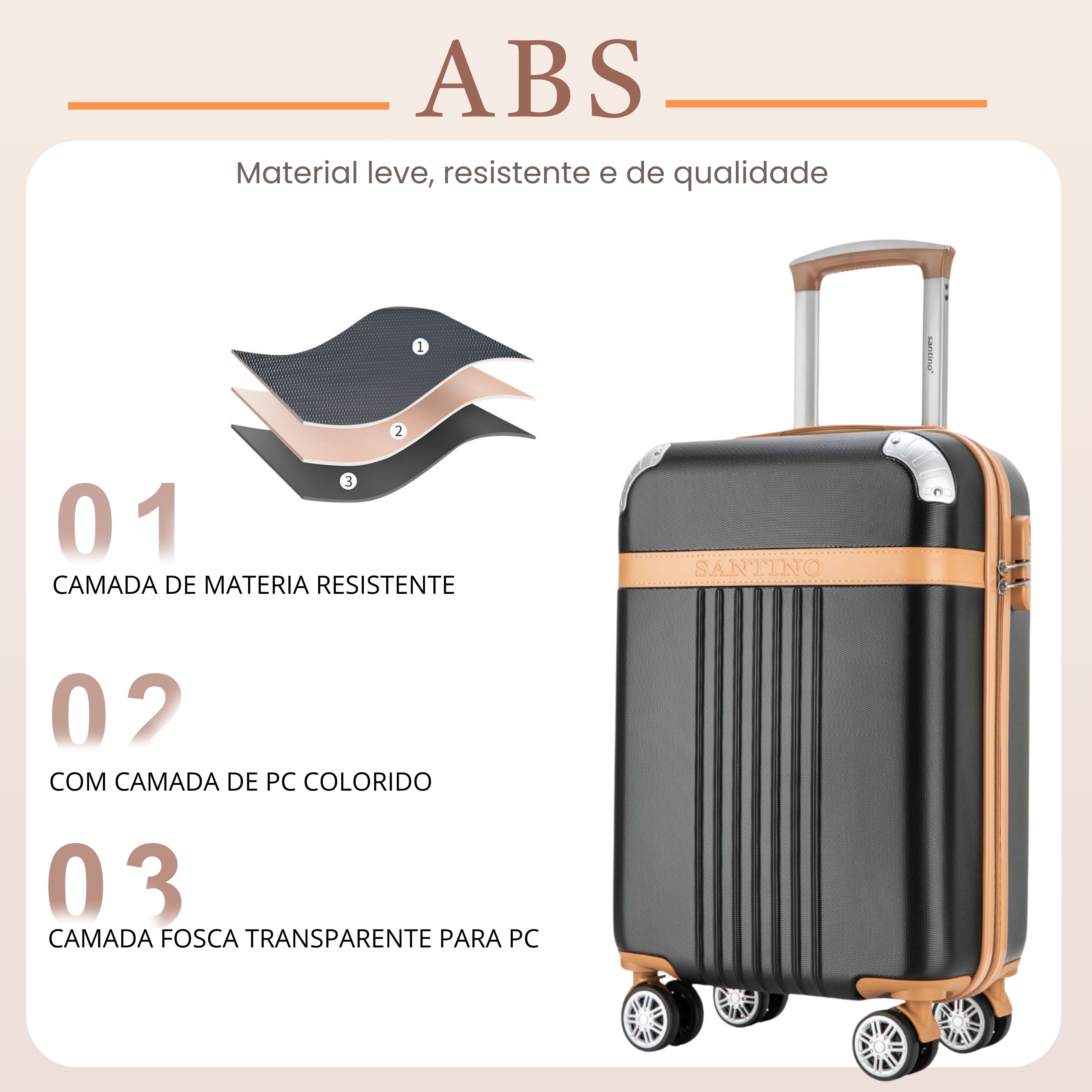 Santino 360º Athena Rigid Carry-On Suitcase - ABGV182P