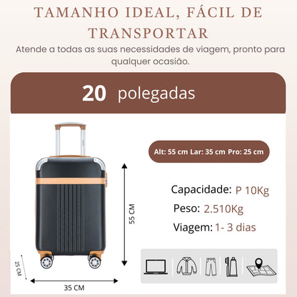Santino 360º Athena Rigid Carry-On Suitcase - ABGV182P