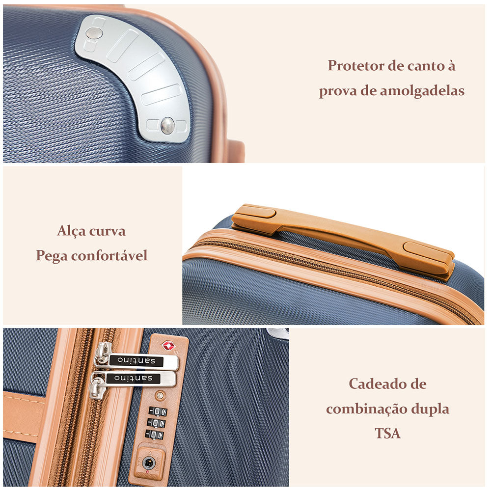 Santino 360º Athena Rigid Carry-On Suitcase - ABGV182P