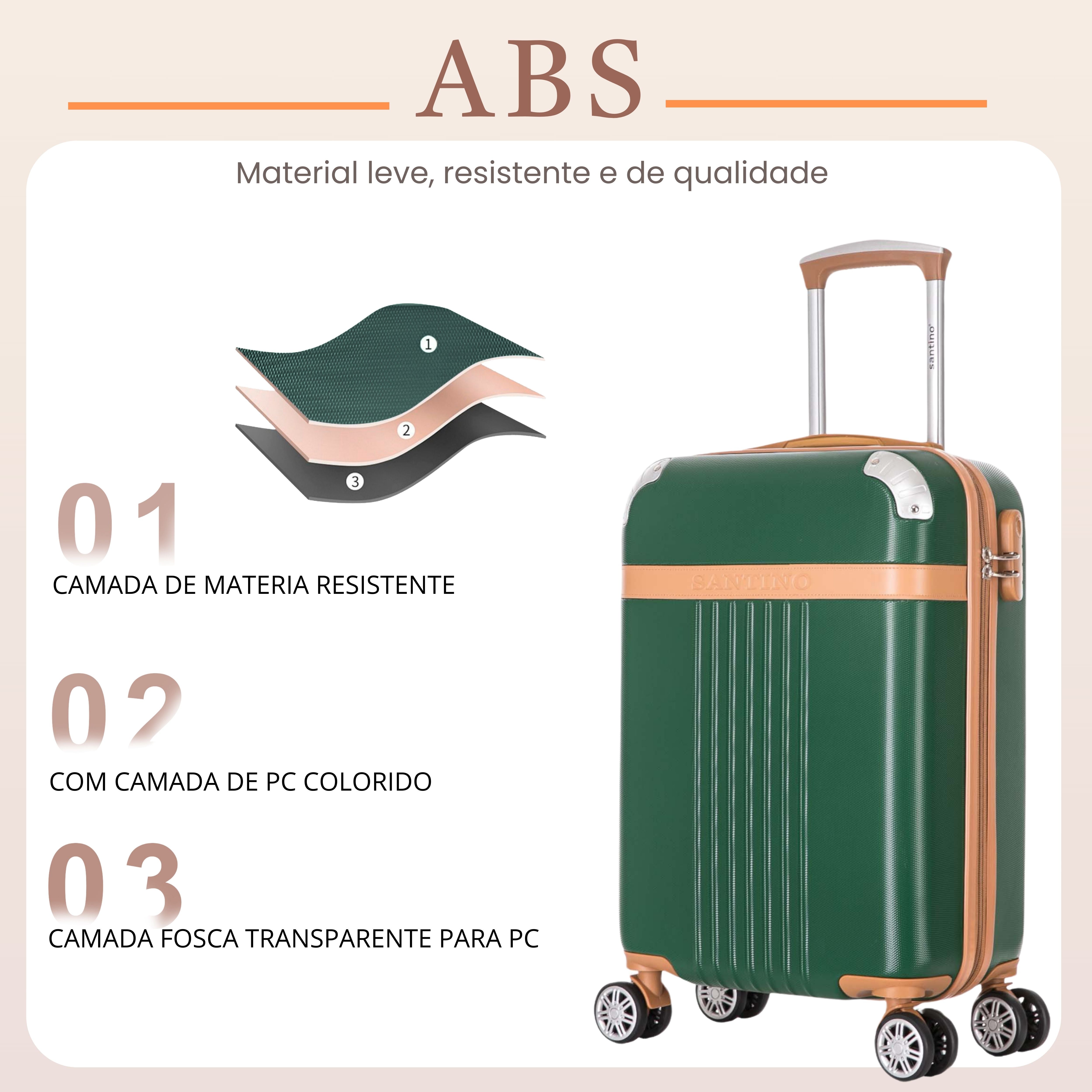 Santino 360º Athena Rigid Carry-On Suitcase - ABGV182P