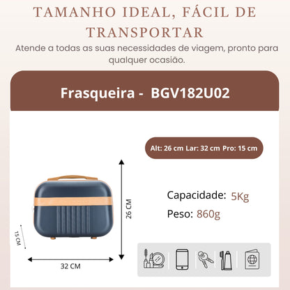 Santino Athena Rigid Toiletry Bag - BGF182U