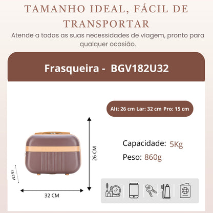 Santino Athena Rigid Toiletry Bag - BGF182U