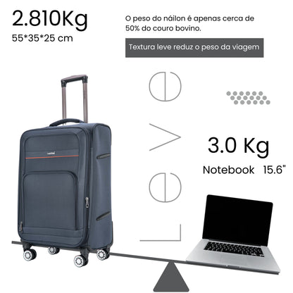 Santino Super Light Hanoi Carry-On Suitcase - ALKV401P