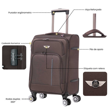 Little Havana Super Light 360° Santino Carry-On Suitcase - ALKV501P