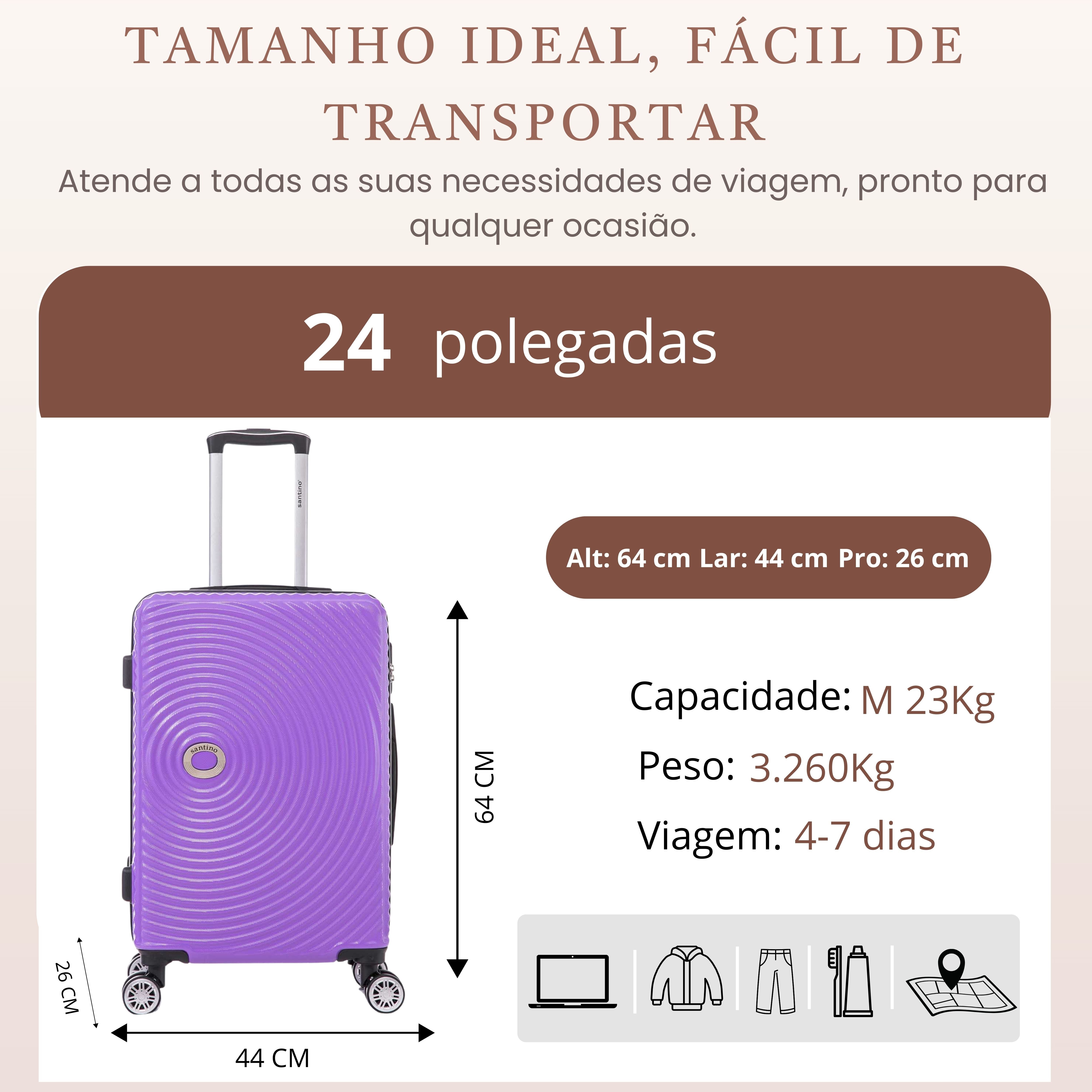 Tokyo Hardside 360° Santino M Travel Suitcase - HSV207M