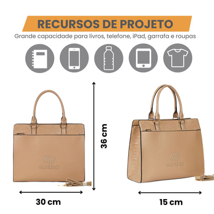 Santino Women's Office PU Notebook Briefcase - HYP001U