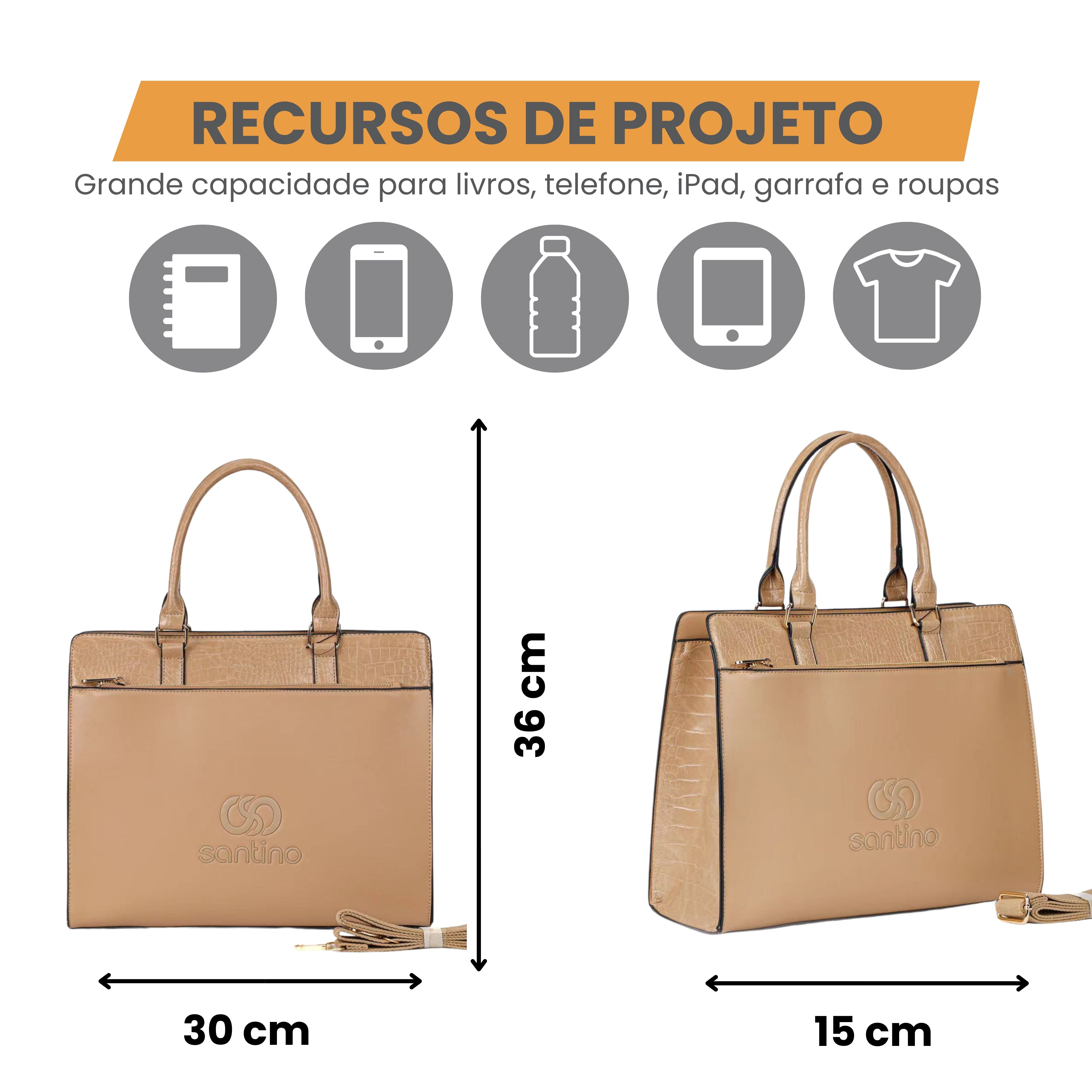 Santino Women's Office PU Notebook Briefcase - HYP001U