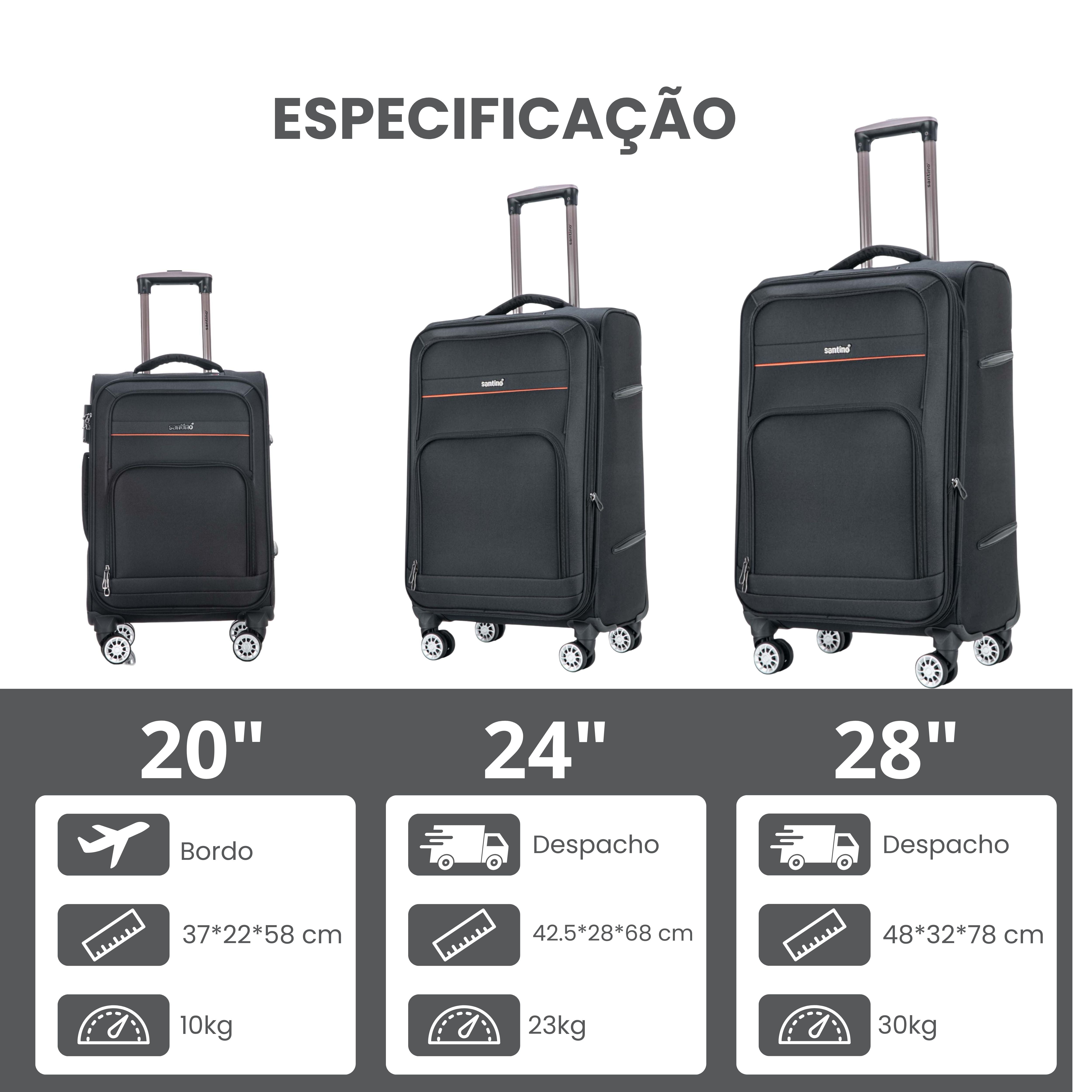 Santino Super Light Hanoi Luggage Set - LKV401J