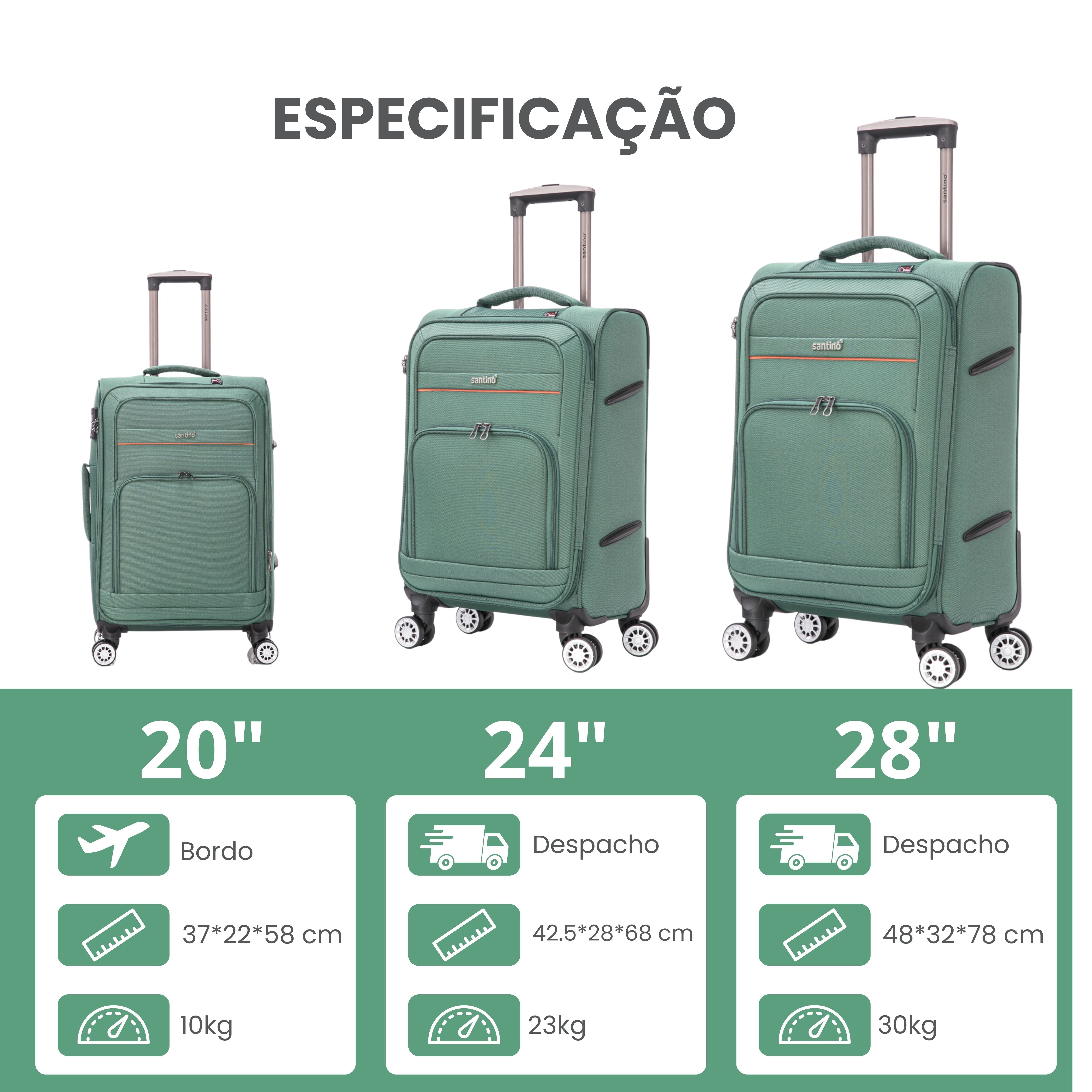 Santino Super Light Hanoi Luggage Set - LKV401J