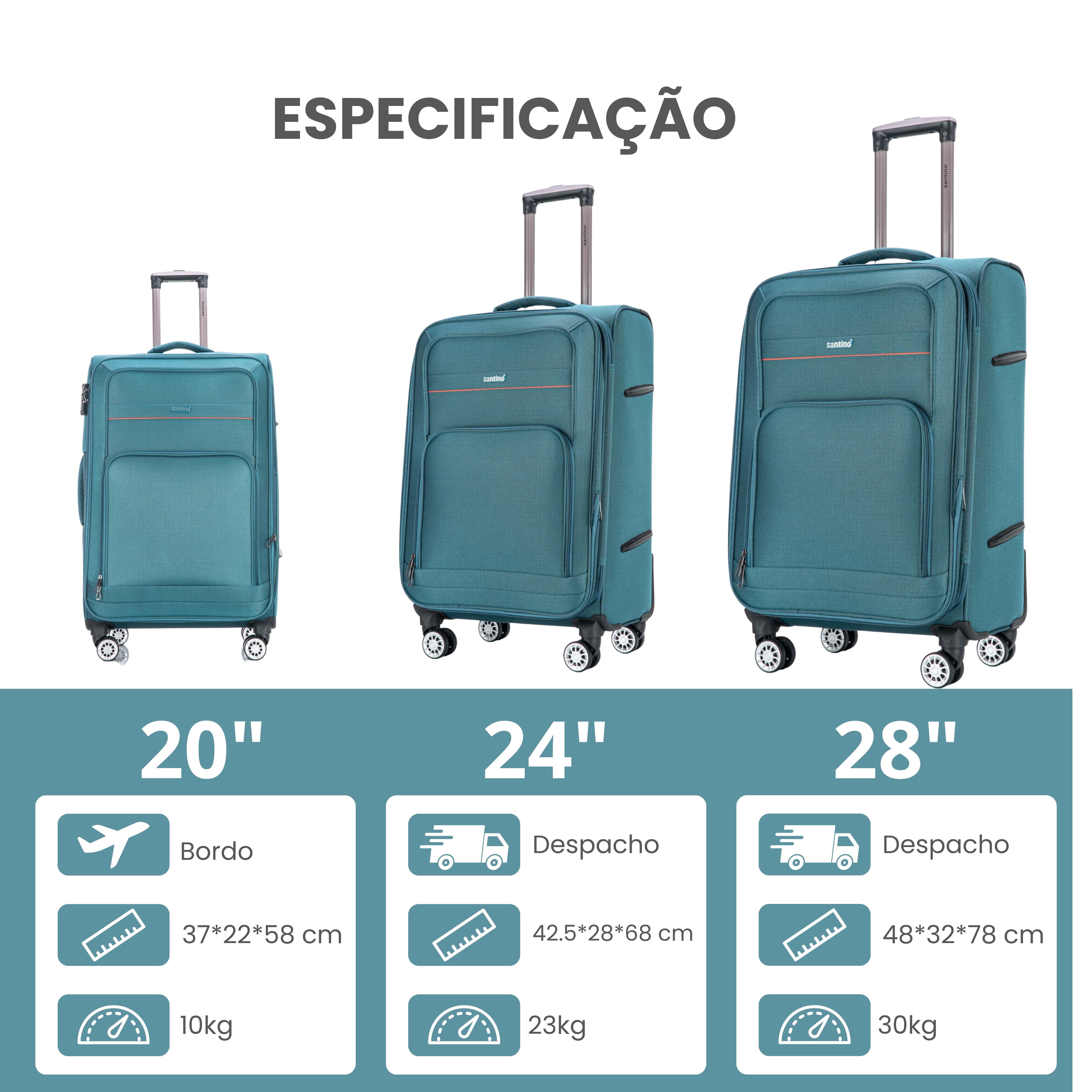 Santino Super Light Hanoi Luggage Set - LKV401J
