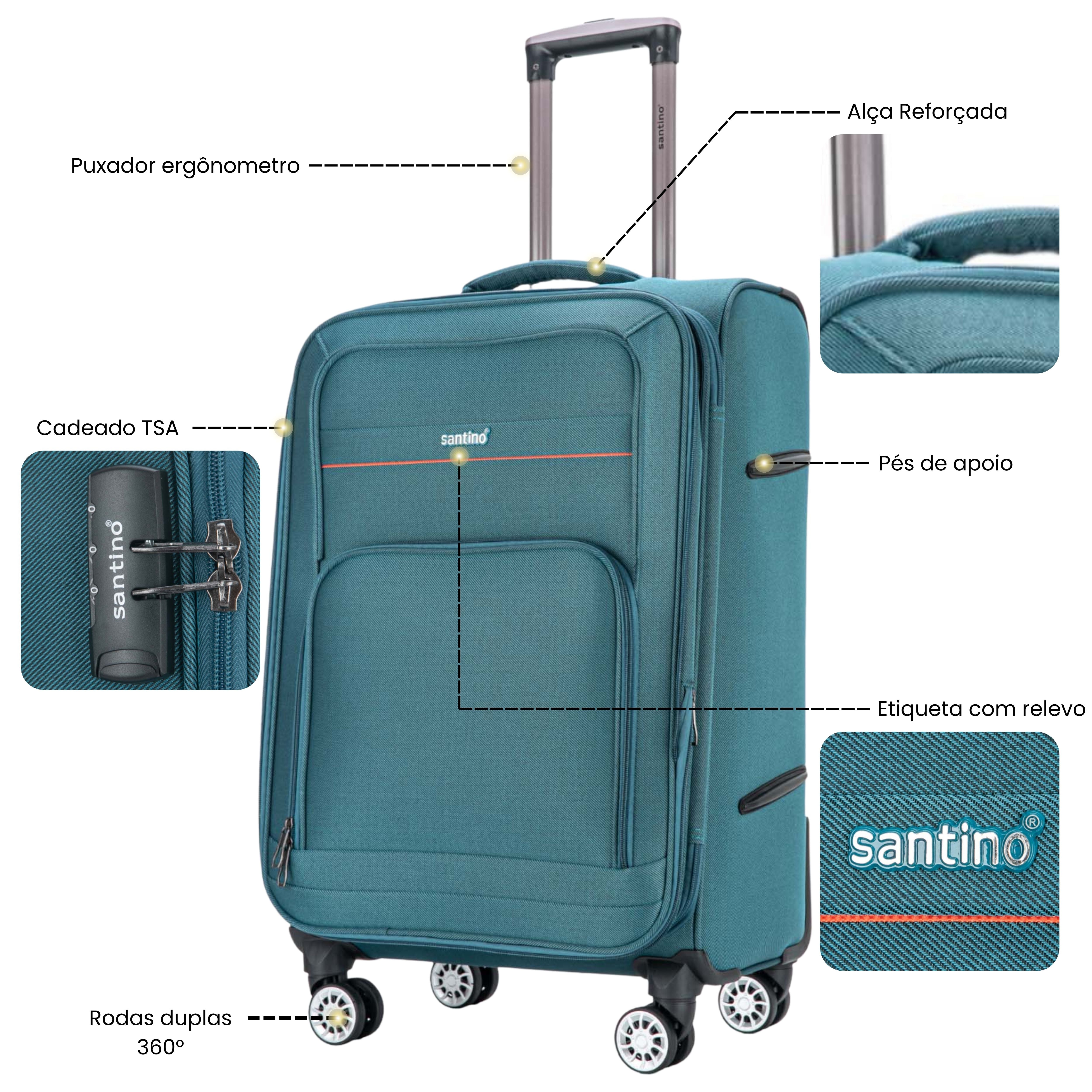 Santino Super Light Hanoi Luggage Set - LKV401J