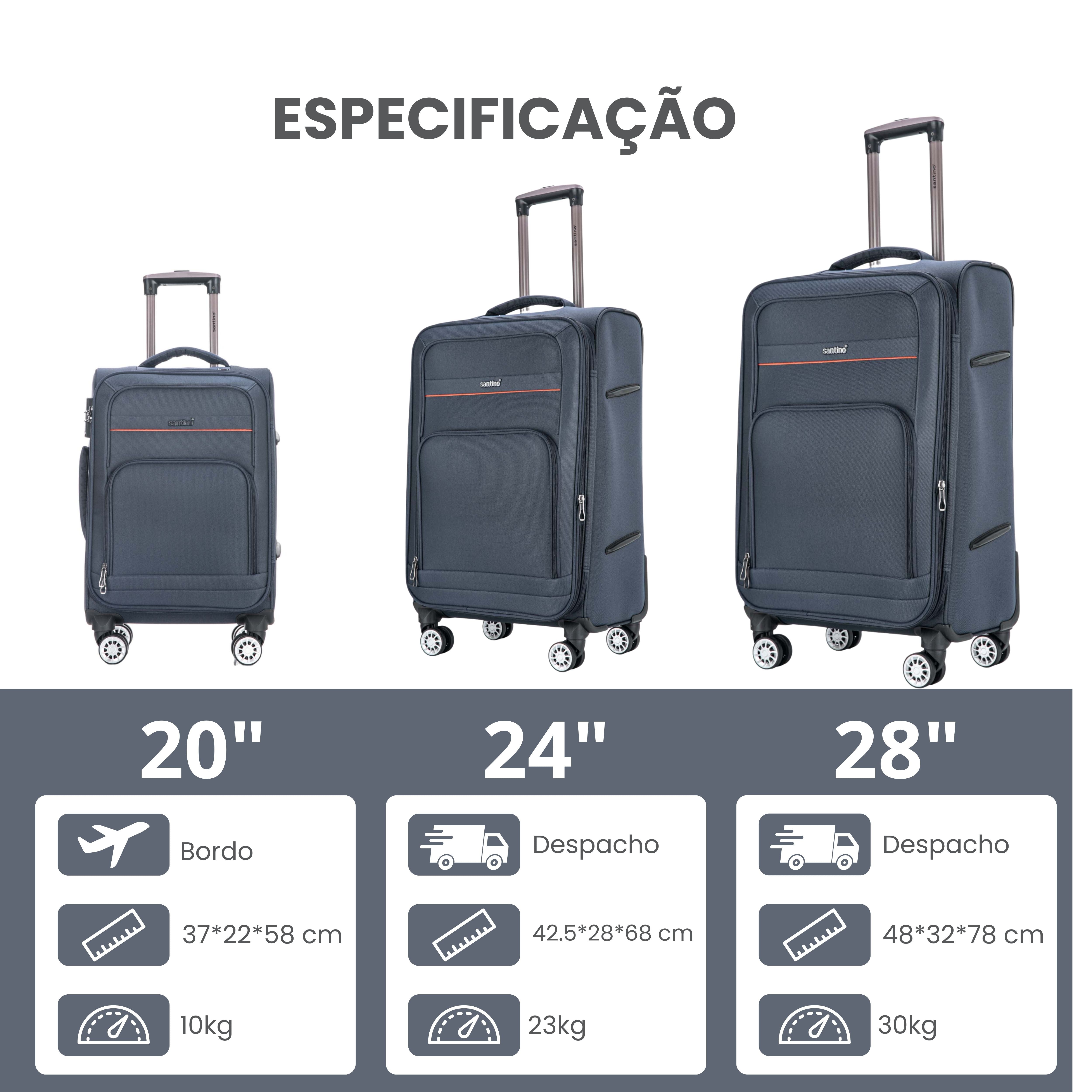 Santino Super Light Hanoi Luggage Set - LKV401J