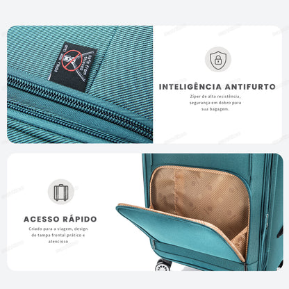 Santino Super Light Hanoi Carry-On Suitcase - ALKV401P