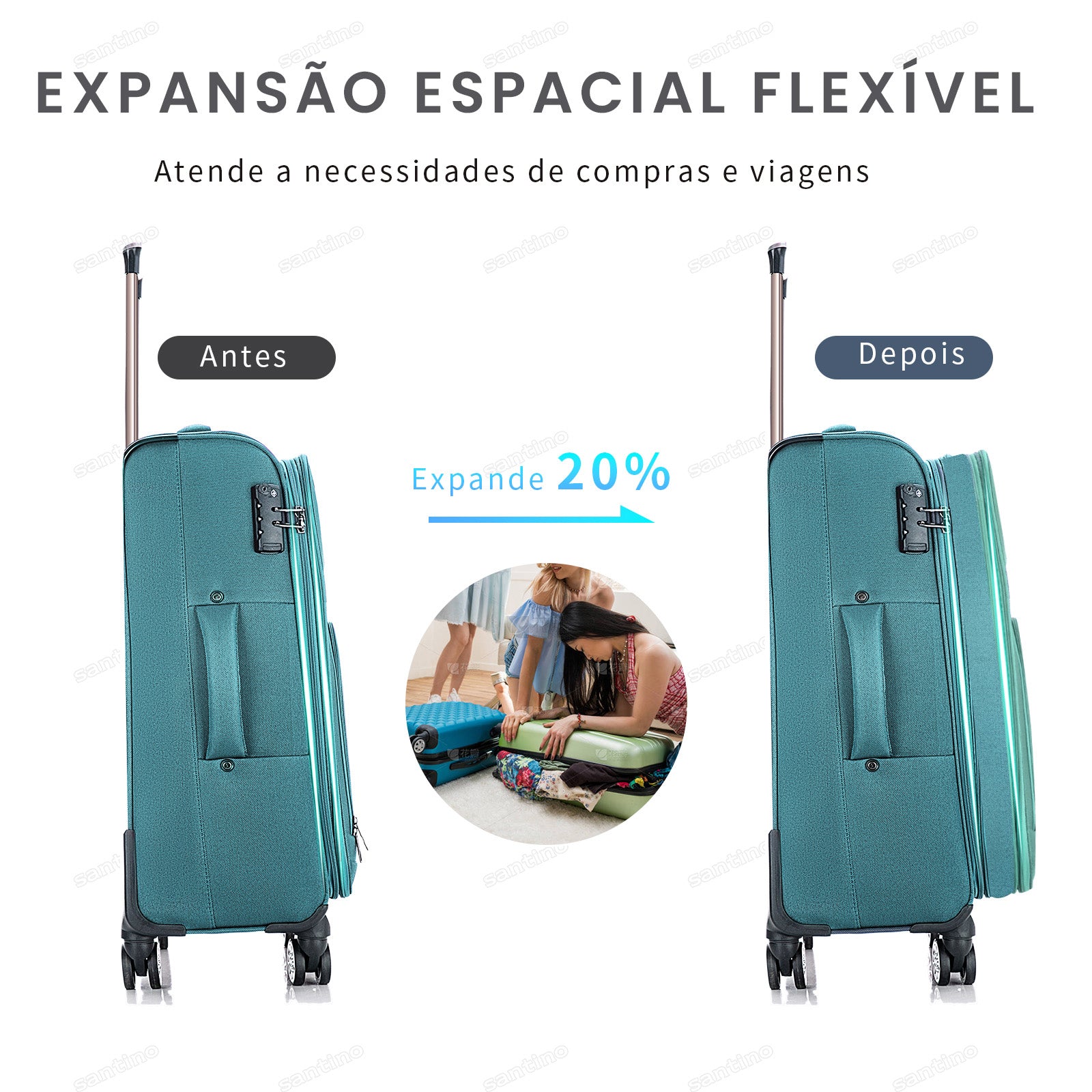 Hanoi Super Light Santino G Travel Suitcase - ALKV401G