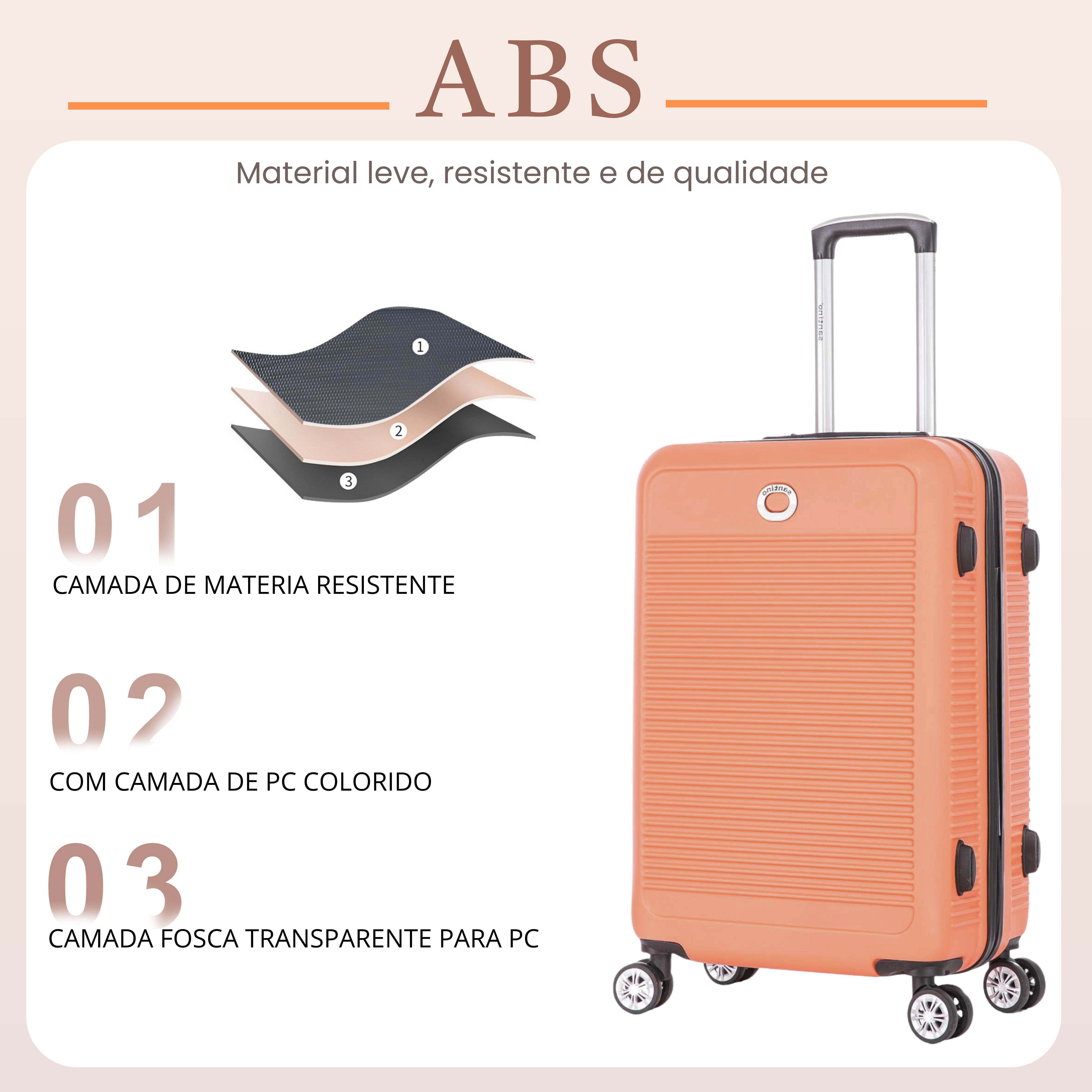 Santino M 4-Wheel 360° Hardside Travel Suitcase - AMZV183M
