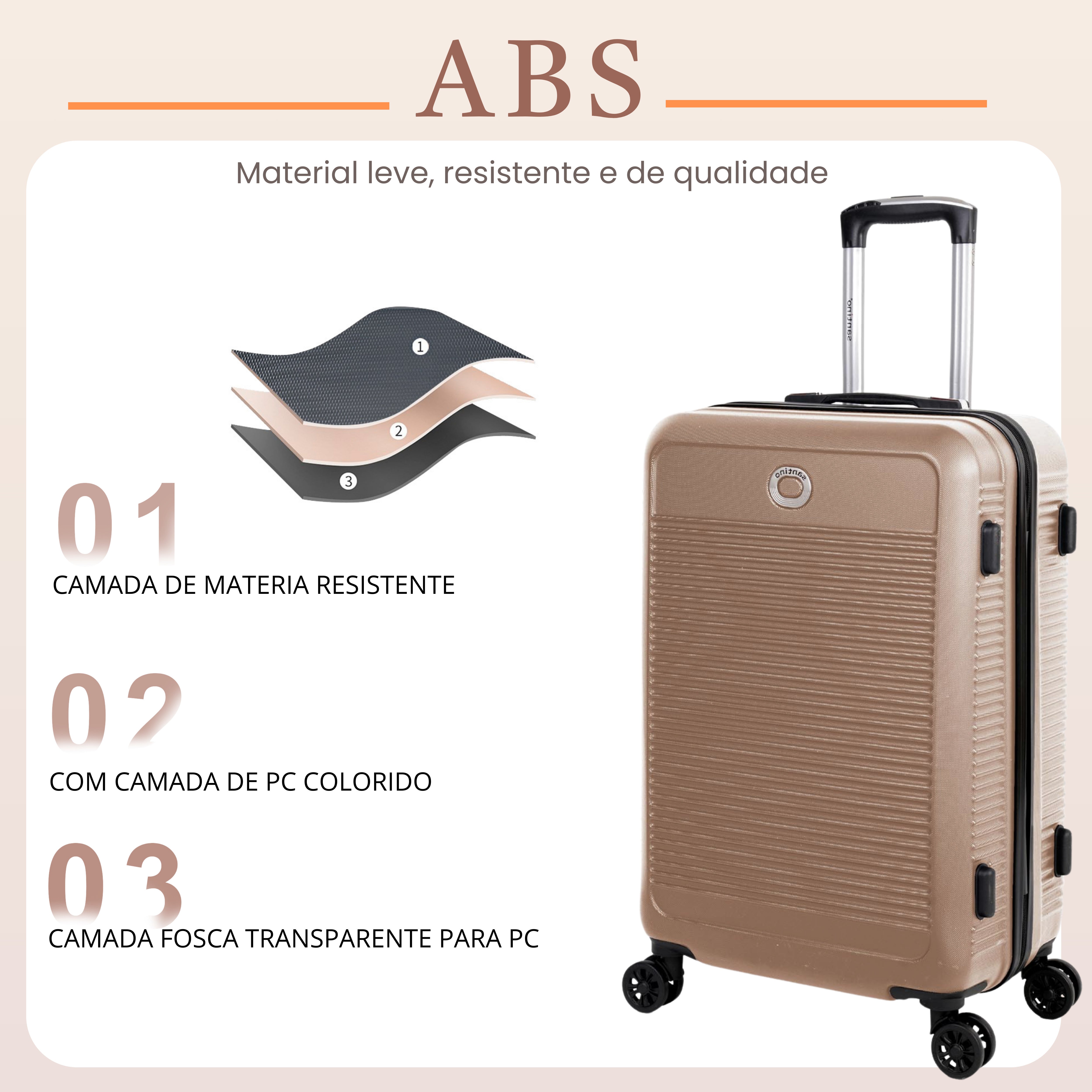 Santino M 4-Wheel 360° Hardside Travel Suitcase - AMZV183M