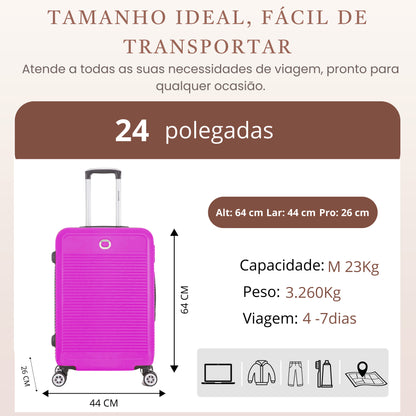 Santino M 4-Wheel 360° Hardside Travel Suitcase - AMZV183M