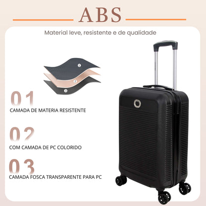 Santino P 4-Wheel 360º Rigid Carry-On Suitcase - AMZV183P