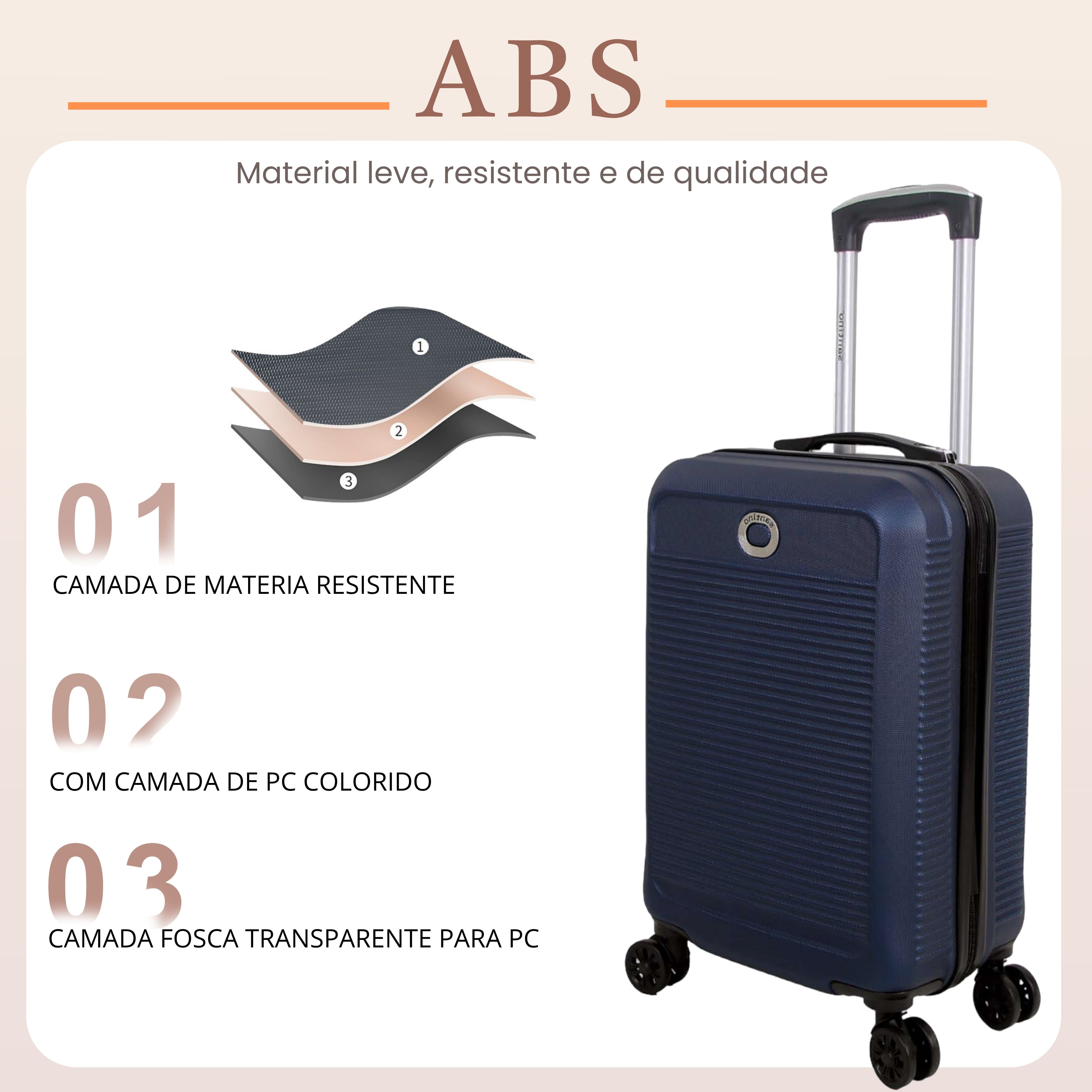 Santino P 4-Wheel 360º Rigid Carry-On Suitcase - AMZV183P