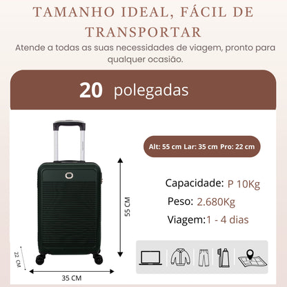Santino P 4-Wheel 360º Rigid Carry-On Suitcase - AMZV183P