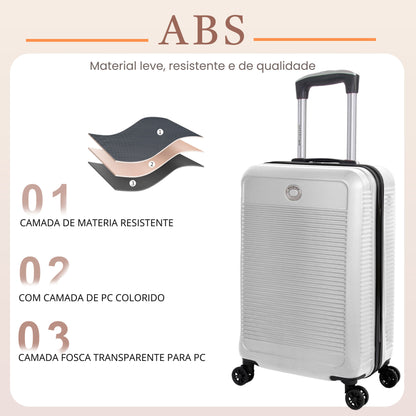 Santino P 4-Wheel 360º Rigid Carry-On Suitcase - AMZV183P