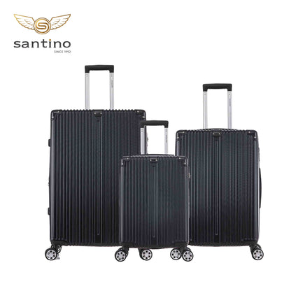 Santino MZV204J 3-Piece Dublin Rigid Luggage Set 360°
