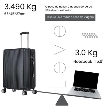 Santino MZV204J 3-Piece Dublin Rigid Luggage Set 360°