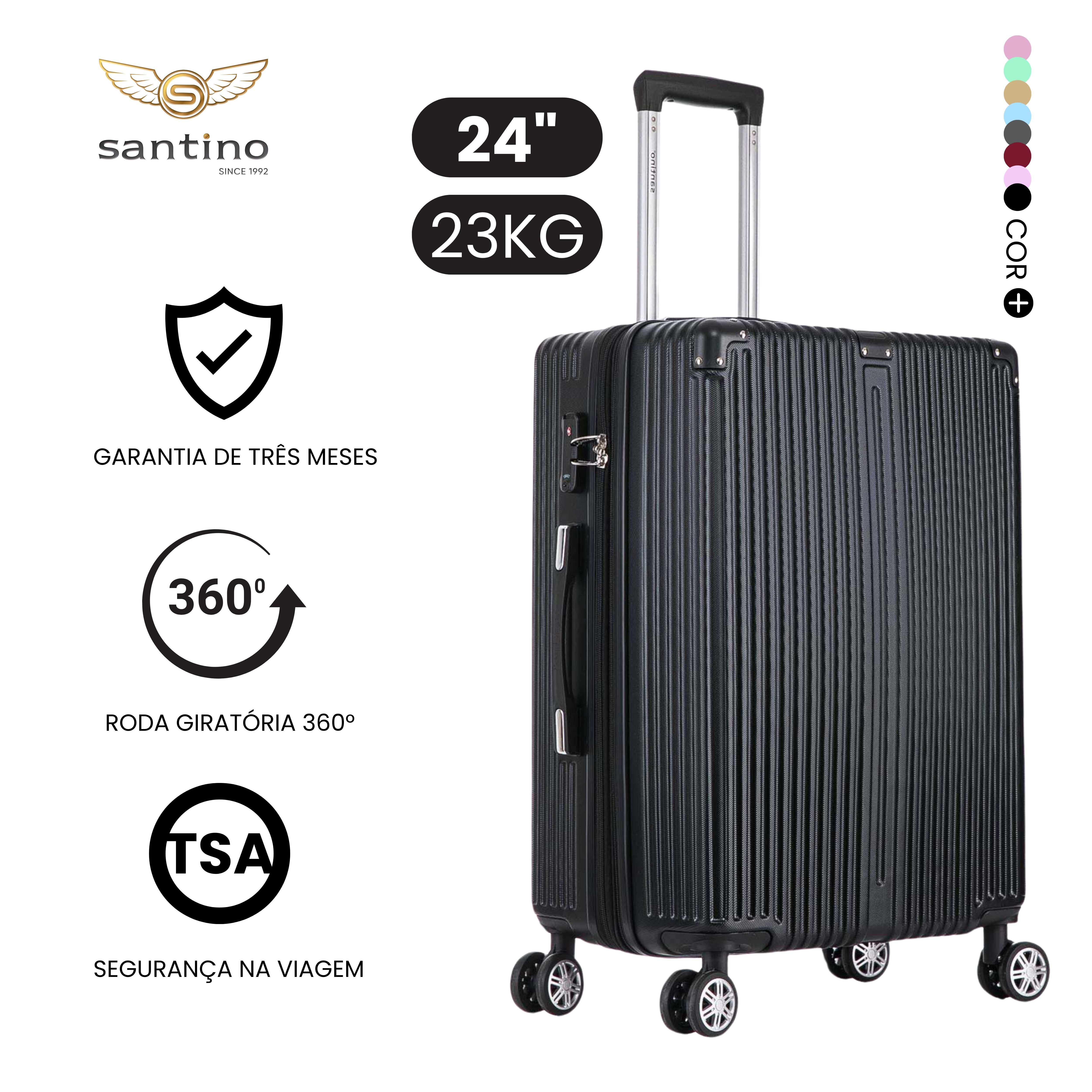 Santino MZV204J 3-Piece Dublin Rigid Luggage Set 360°