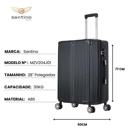 Santino MZV204J 3-Piece Dublin Rigid Luggage Set 360°
