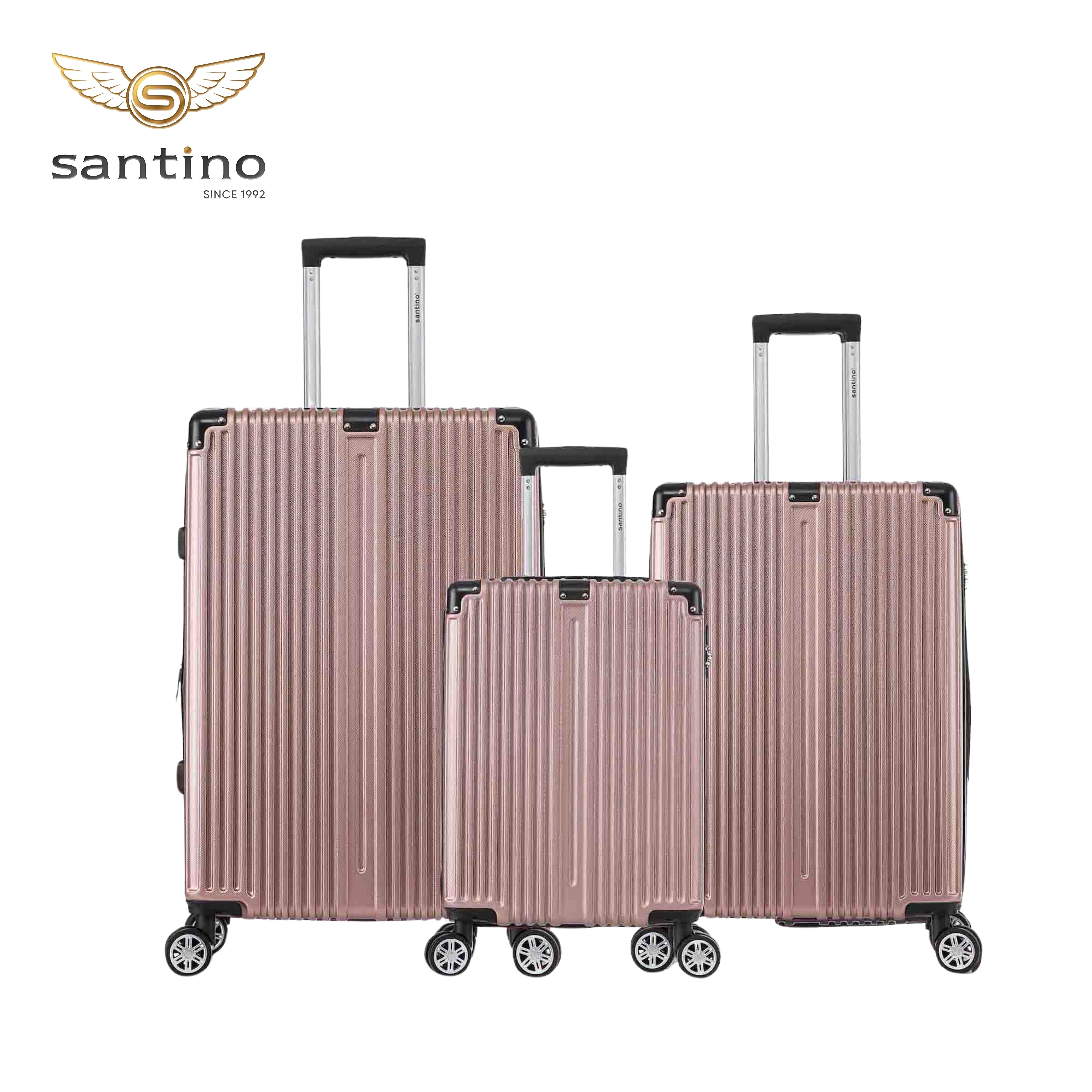 Santino MZV204J 3-Piece Dublin Rigid Luggage Set 360°