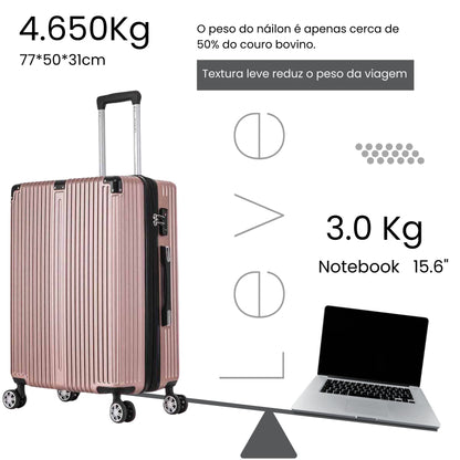 Santino MZV204J 3-Piece Dublin Rigid Luggage Set 360°