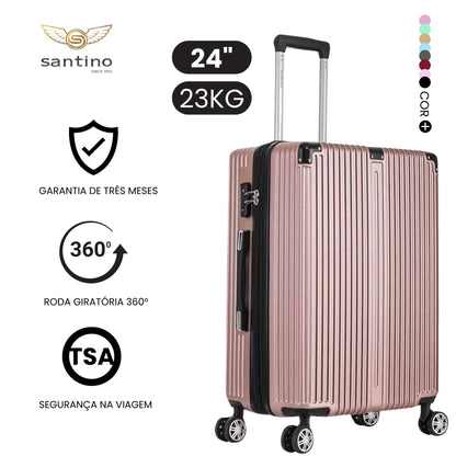 Santino MZV204J 3-Piece Dublin Rigid Luggage Set 360°