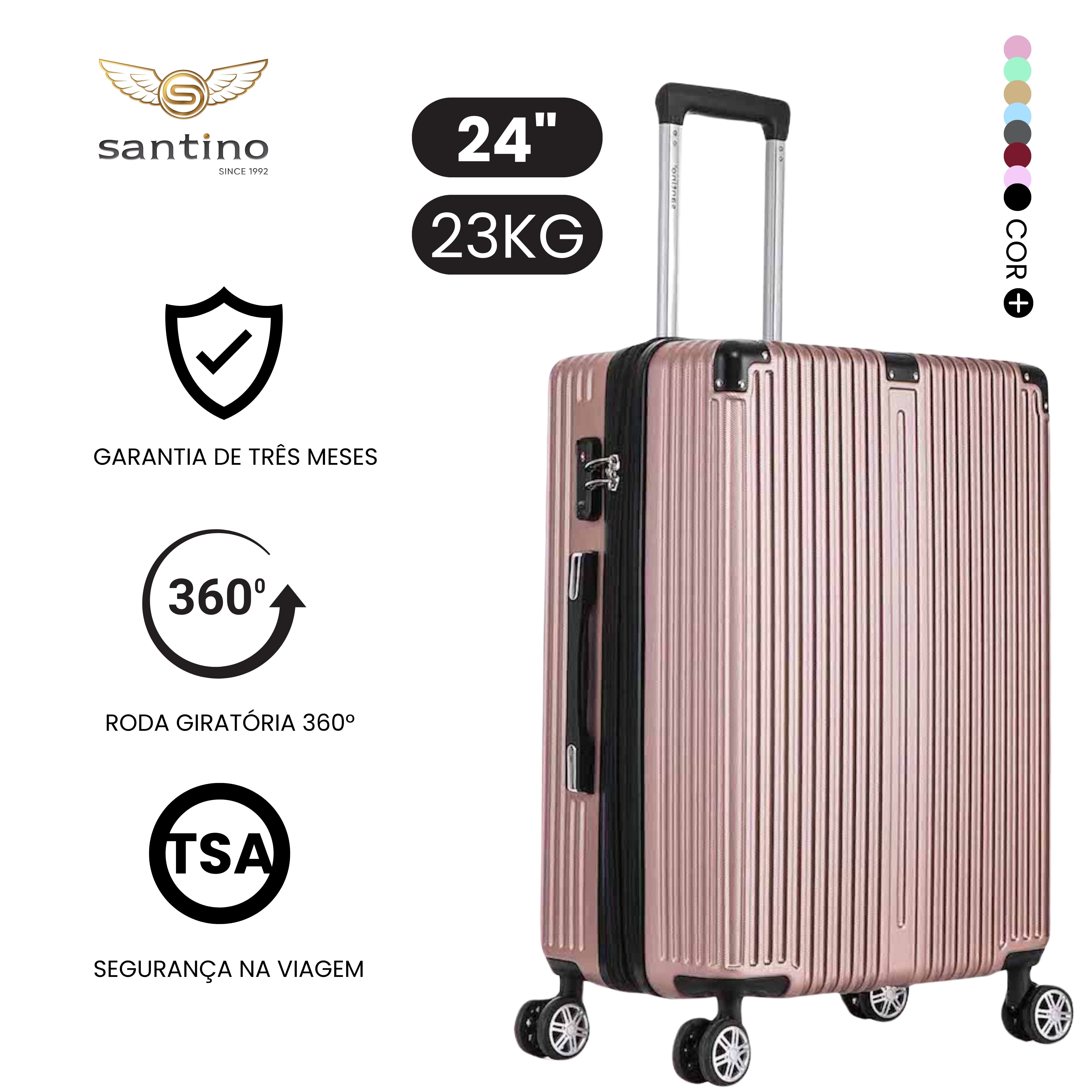 Santino MZV204J 3-Piece Dublin Rigid Luggage Set 360°