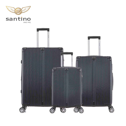 Santino MZV204J 3-Piece Dublin Rigid Luggage Set 360°