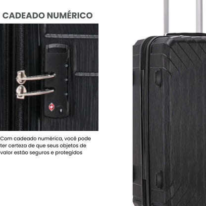 Liberty Statue 3-Piece Rigid Luggage Set Santino MZV502J