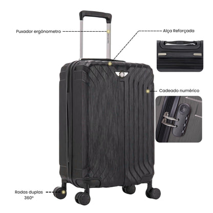 Liberty Statue 3-Piece Rigid Luggage Set Santino MZV502J