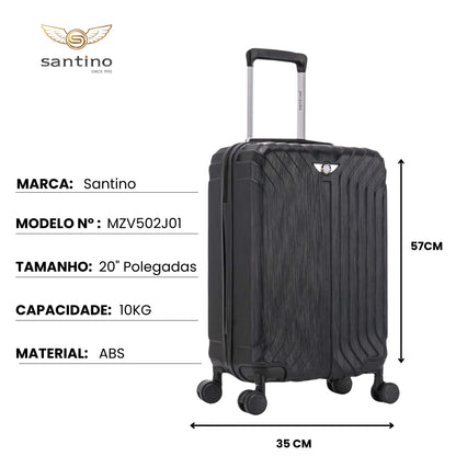 Liberty Statue 3-Piece Rigid Luggage Set Santino MZV502J