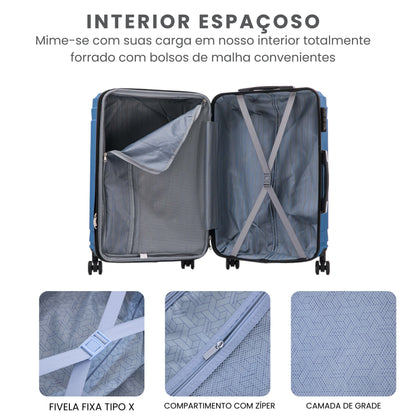 Liberty Statue 3-Piece Rigid Luggage Set Santino MZV502J