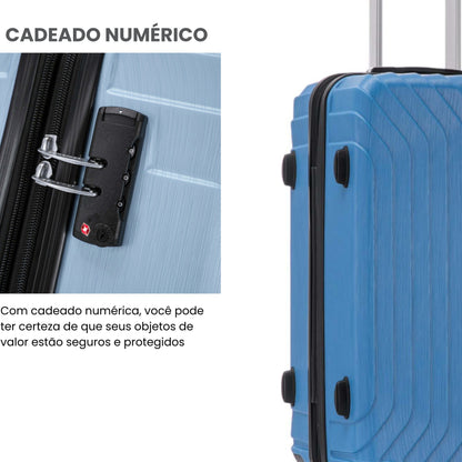 Liberty Statue 3-Piece Rigid Luggage Set Santino MZV502J