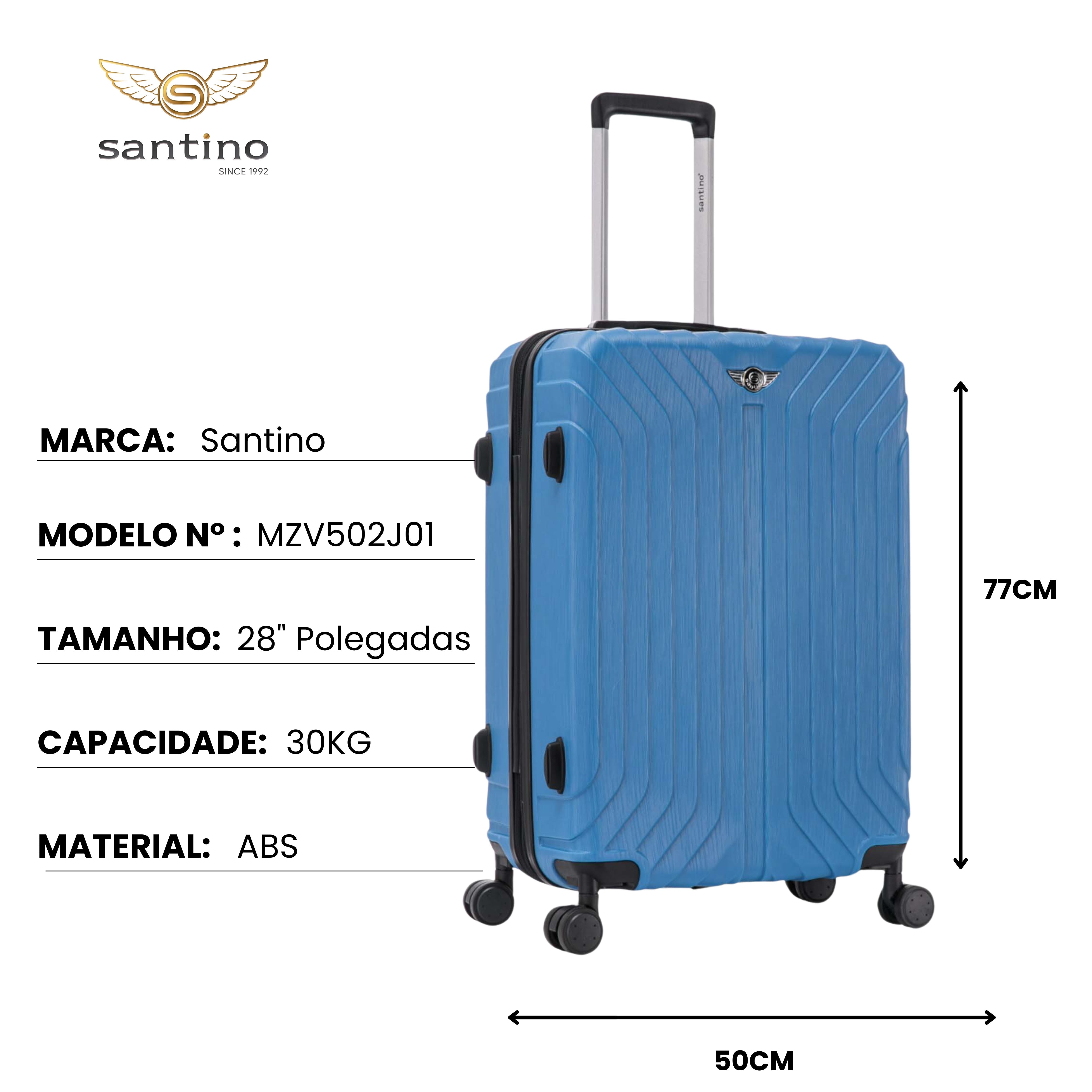 Liberty Statue 3-Piece Rigid Luggage Set Santino MZV502J