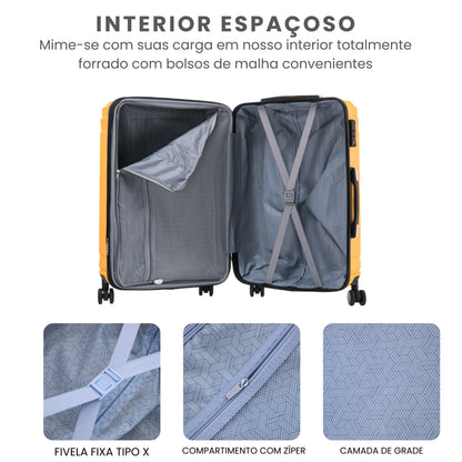 Liberty Statue 3-Piece Rigid Luggage Set Santino MZV502J