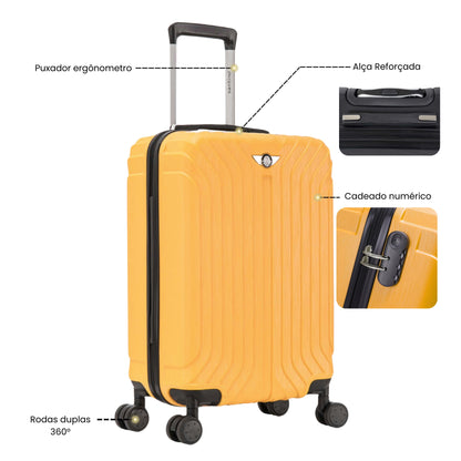Liberty Statue 3-Piece Rigid Luggage Set Santino MZV502J