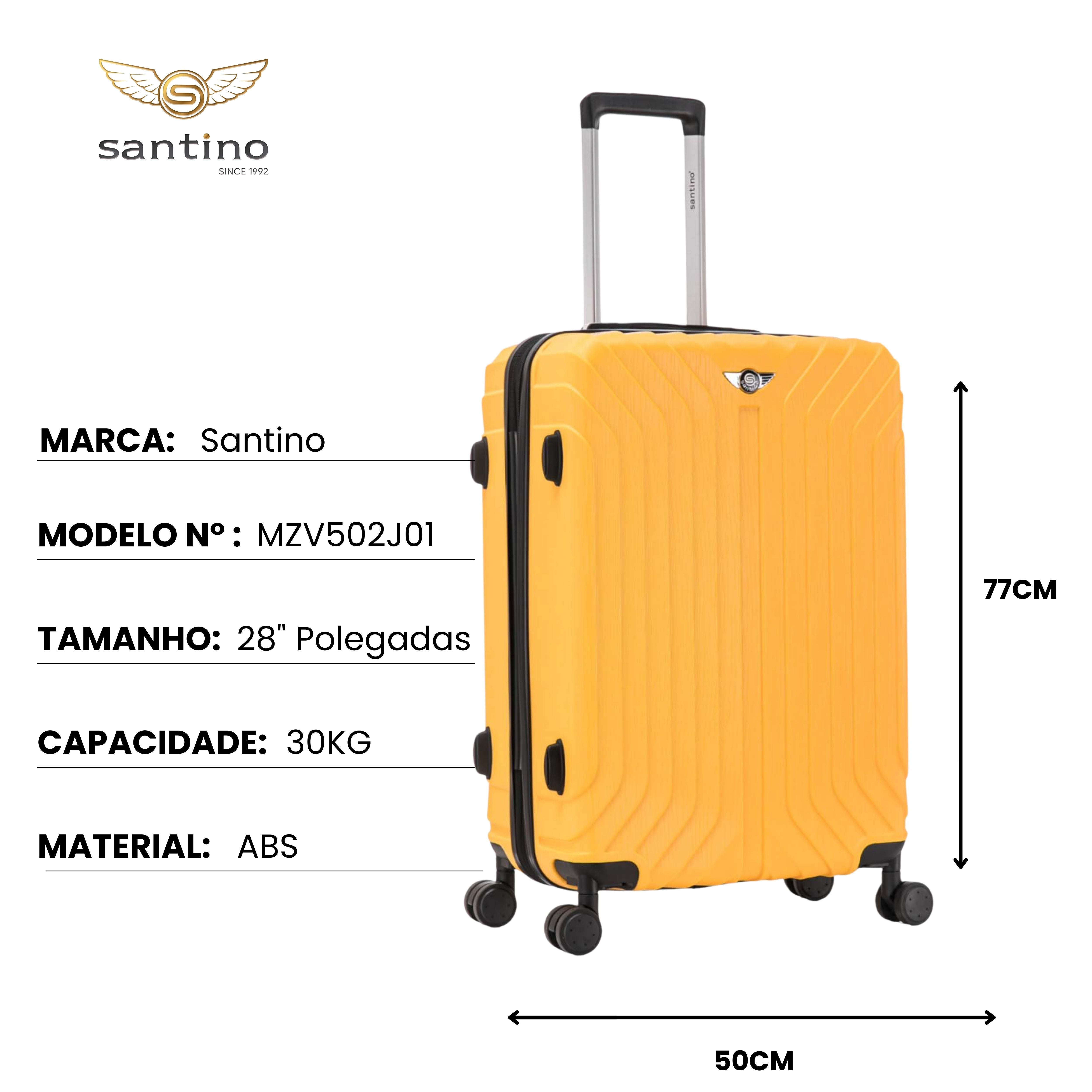 Liberty Statue 3-Piece Rigid Luggage Set Santino MZV502J