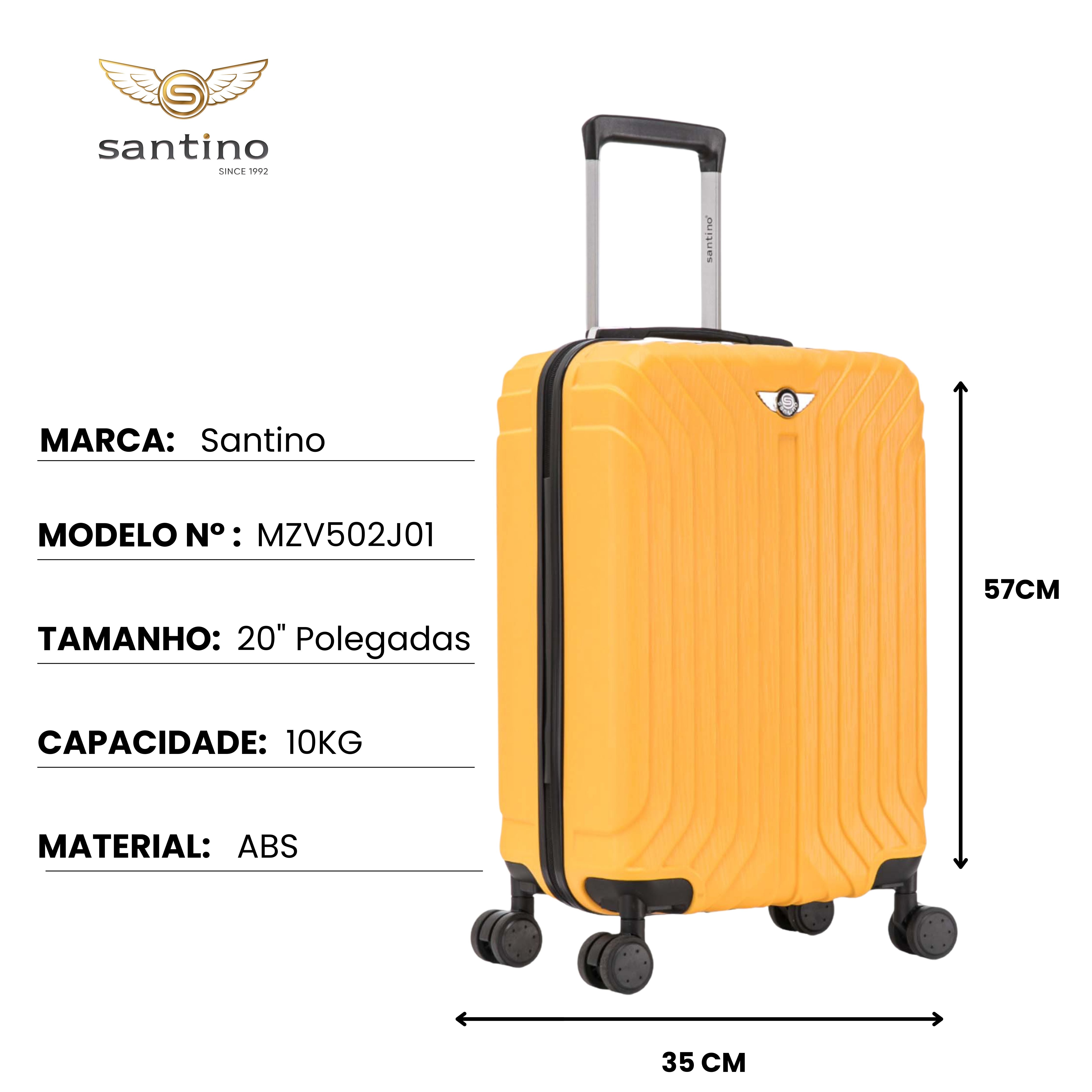 Liberty Statue 3-Piece Rigid Luggage Set Santino MZV502J