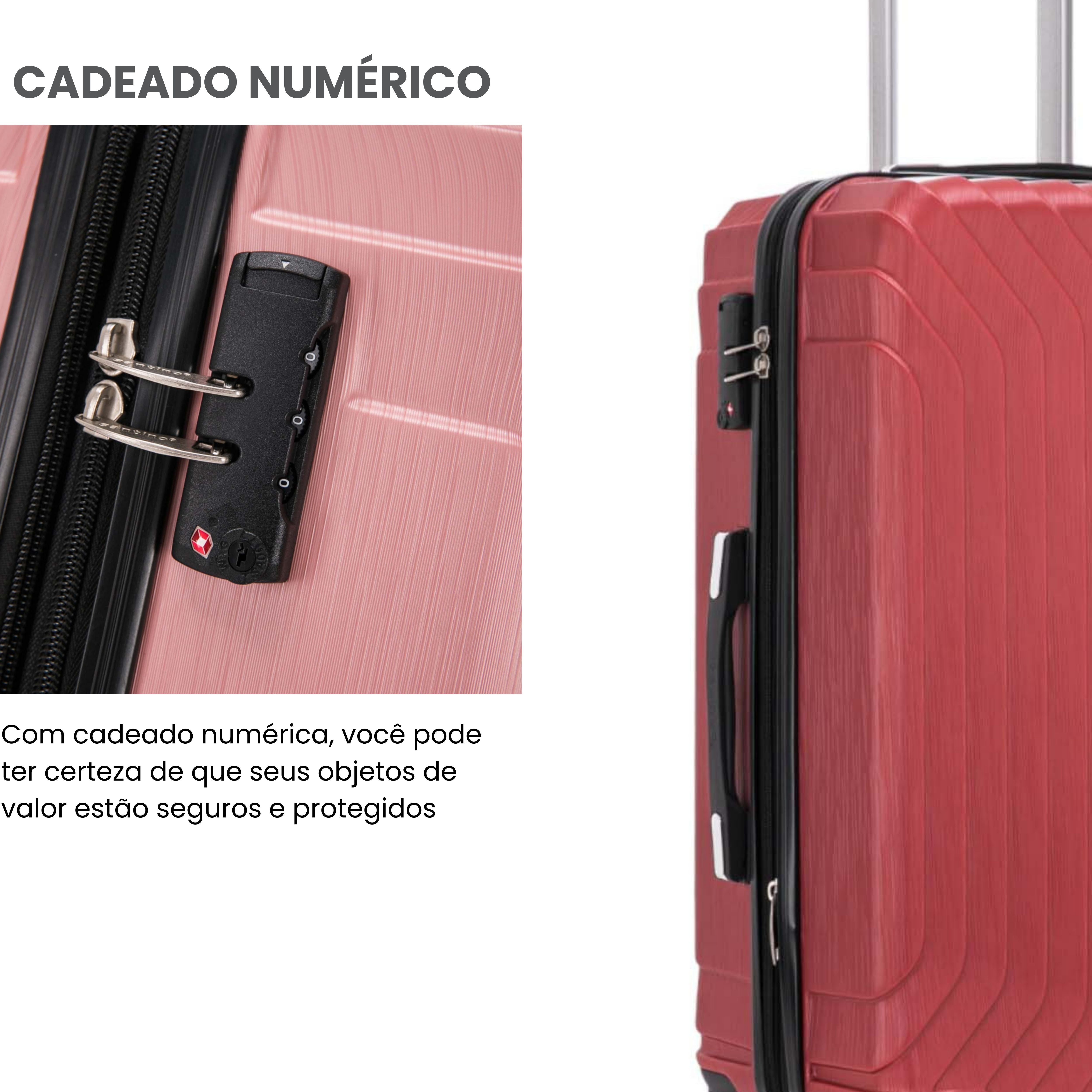 Liberty Statue 3-Piece Rigid Luggage Set Santino MZV502J