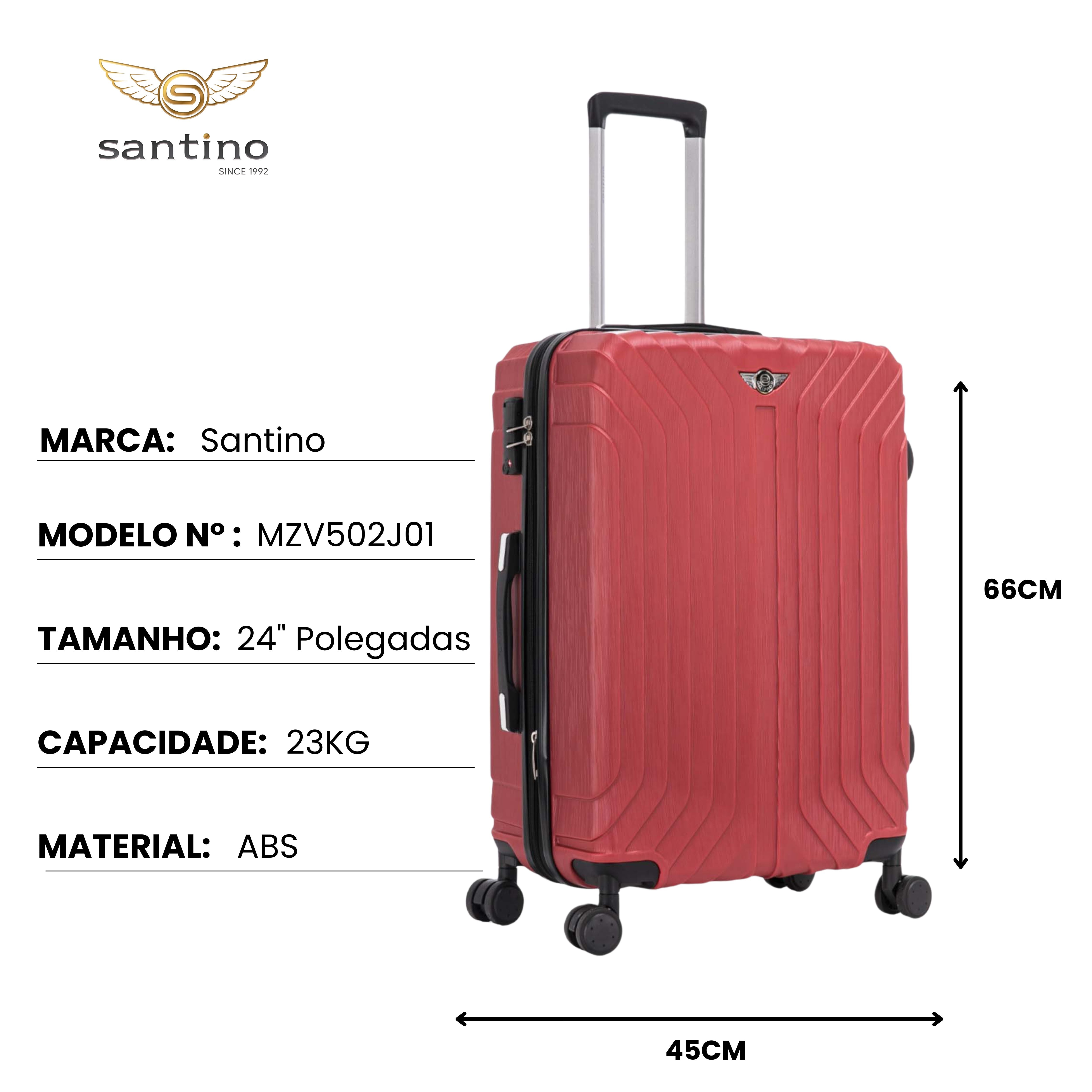 Liberty Statue 3-Piece Rigid Luggage Set Santino MZV502J