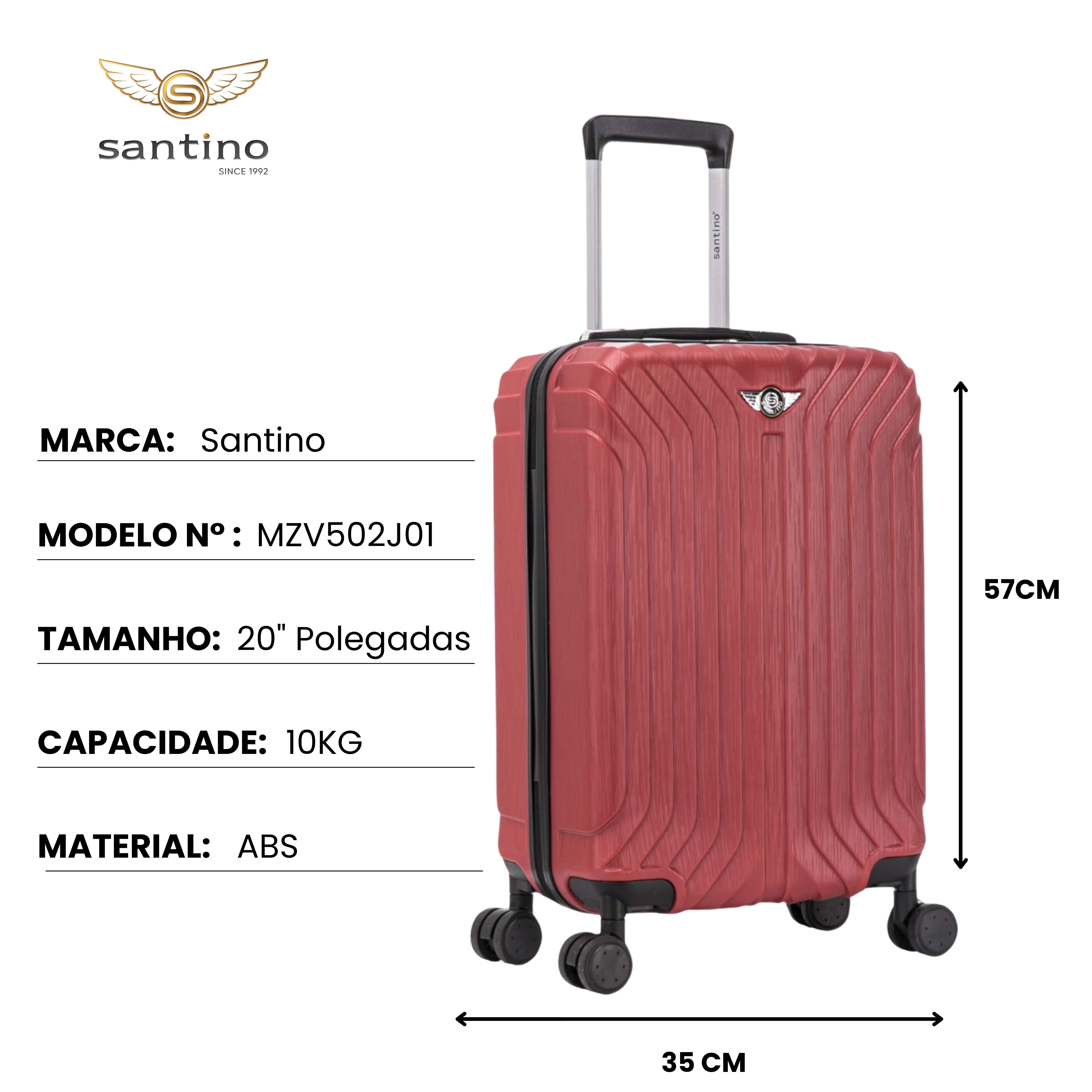 Liberty Statue 3-Piece Rigid Luggage Set Santino MZV502J