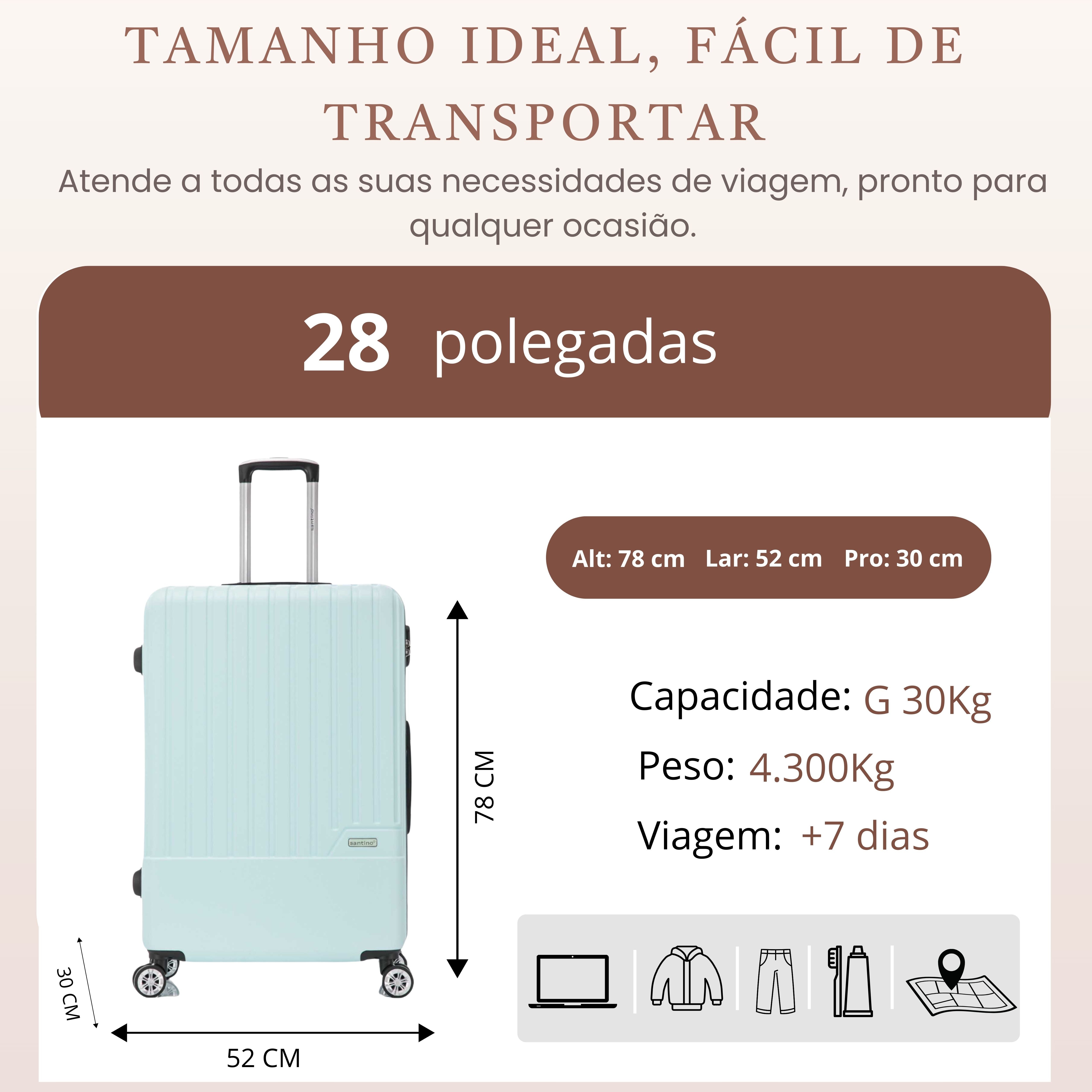 Lincoln Road Hardside 360° Santino G Suitcase - MZV505G