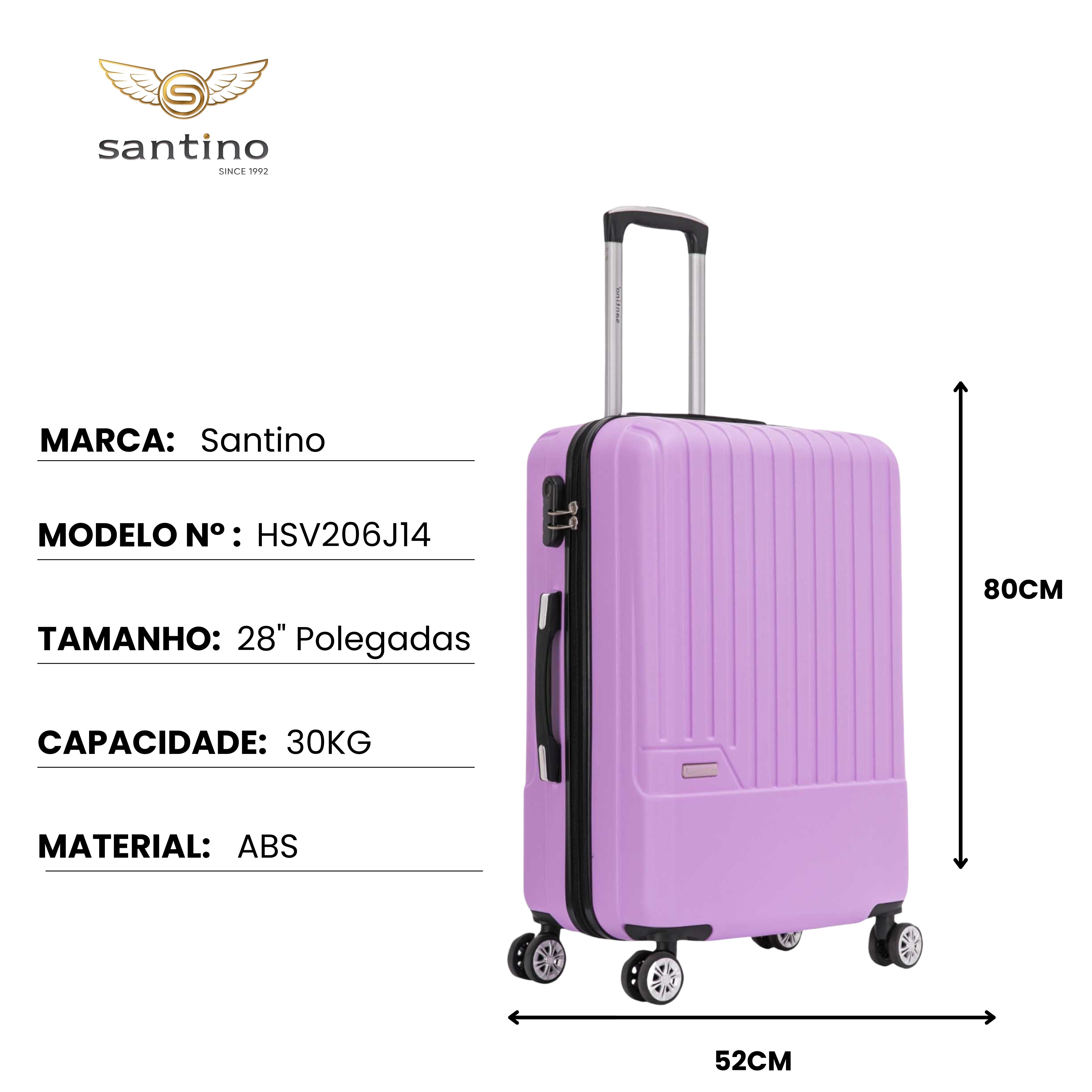 Lincoln Road 3-Piece Hard Luggage Set Santino MZV505J